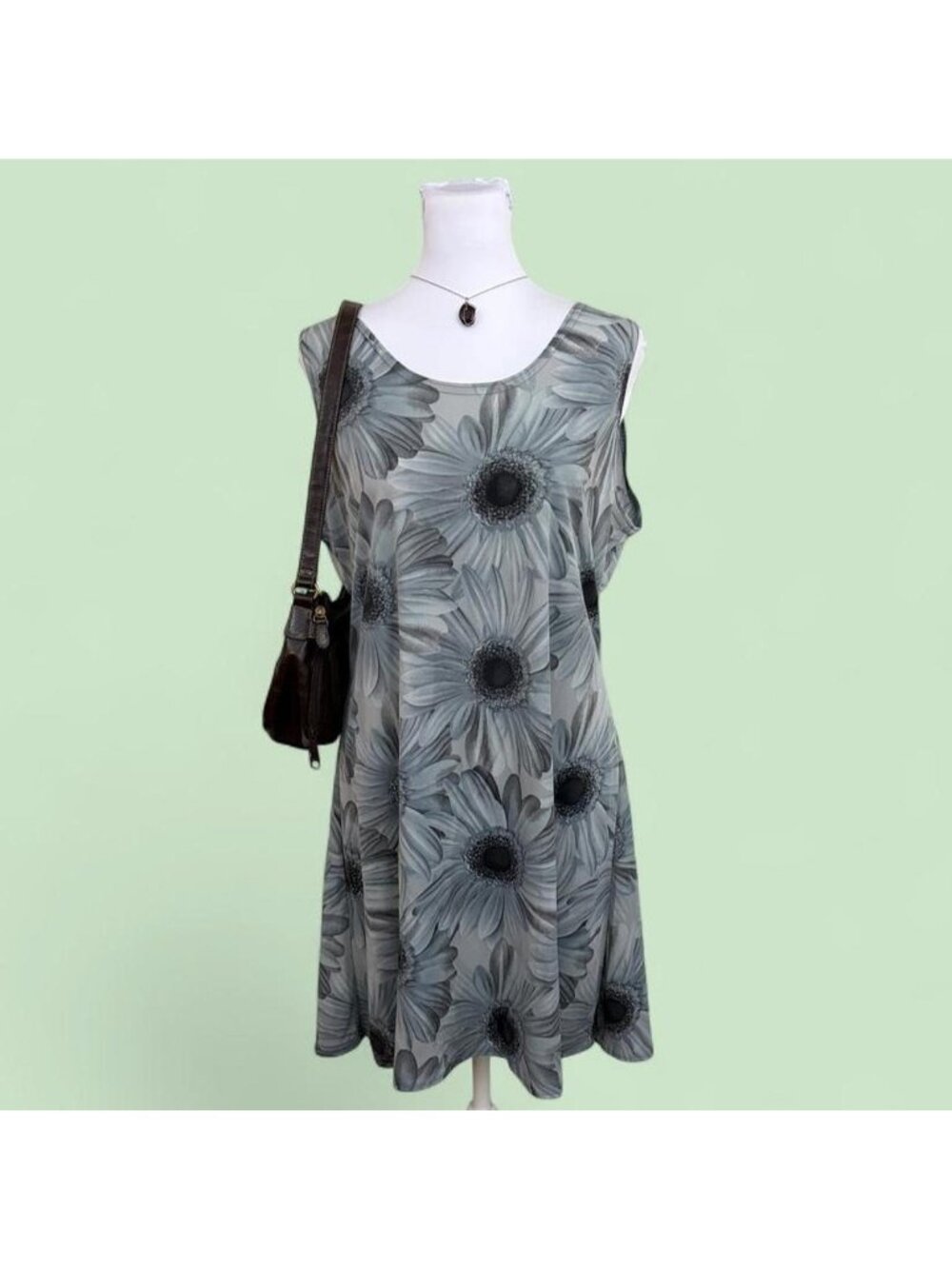 90s floral boho grunge dress